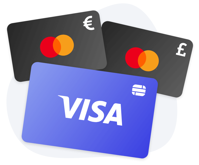 Image of prepaid Mastercard and Visa gift cards
