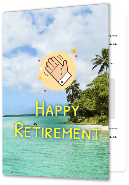 Example retirement card design number 2