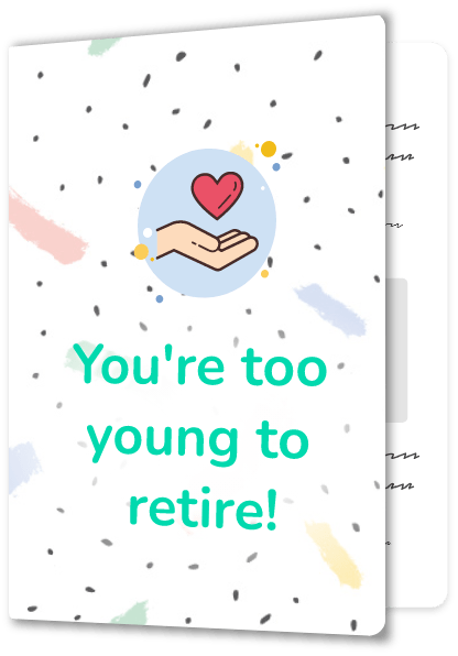 Example retirement card design number 7